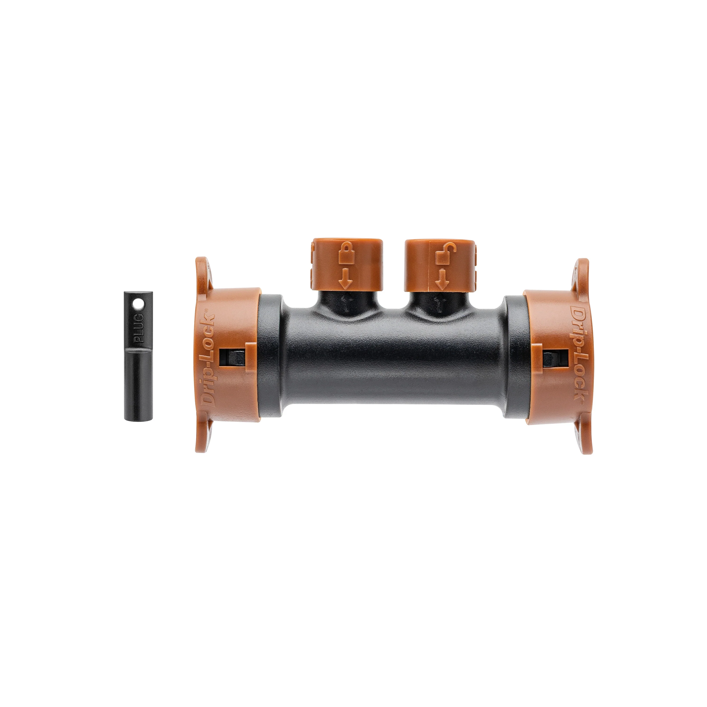 1/2" x 1/4" Drip-Lock 2-Port Drip Manifold 67046 - Image 8