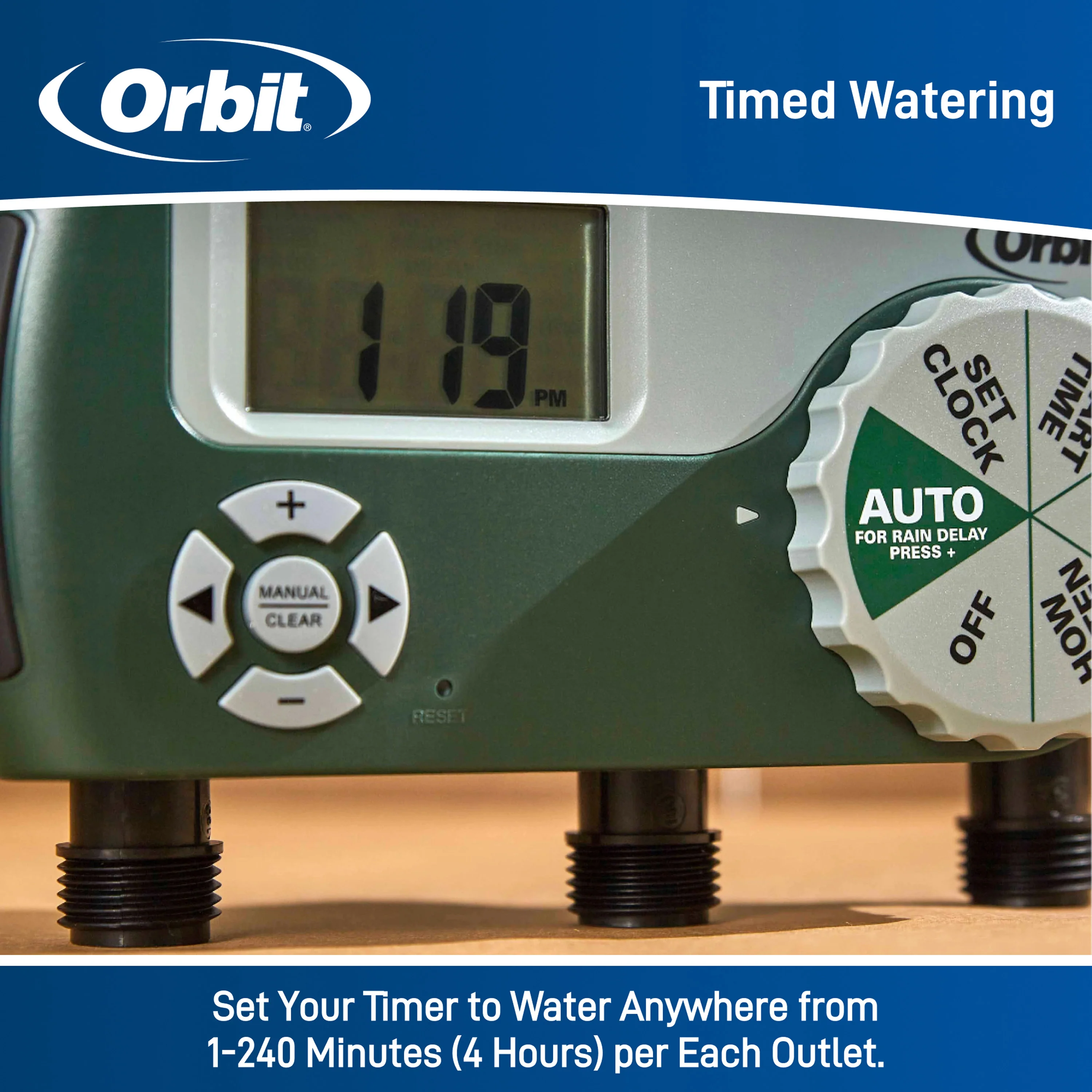 3-Outlet Hose Watering Timer 56082 - Image 7