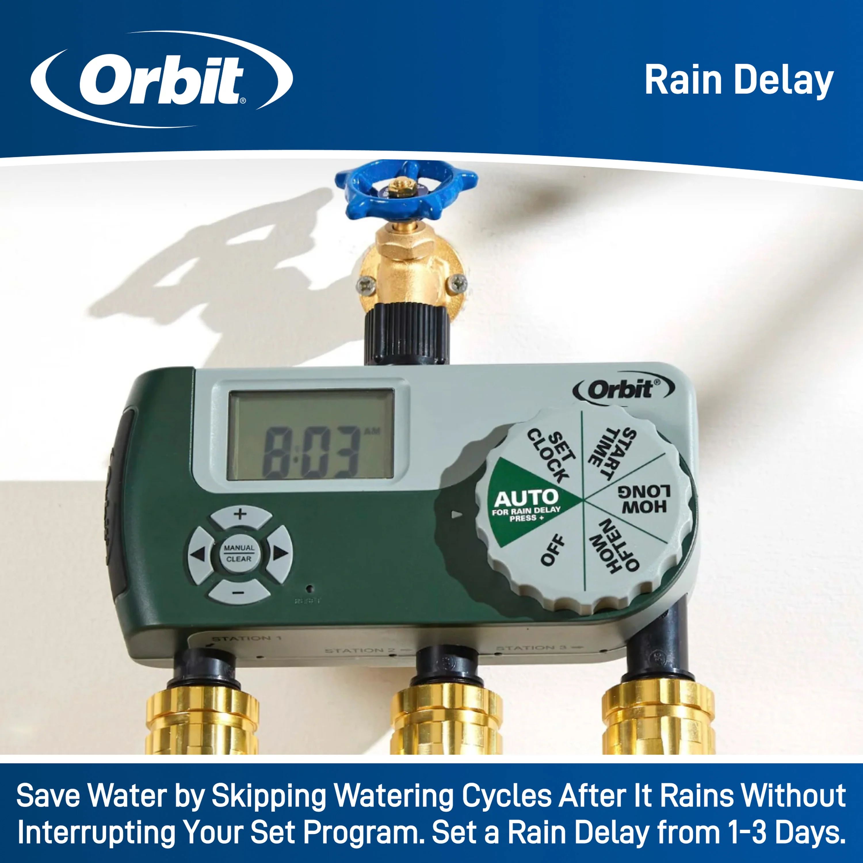 3-Outlet Hose Watering Timer 56082 - Image 9
