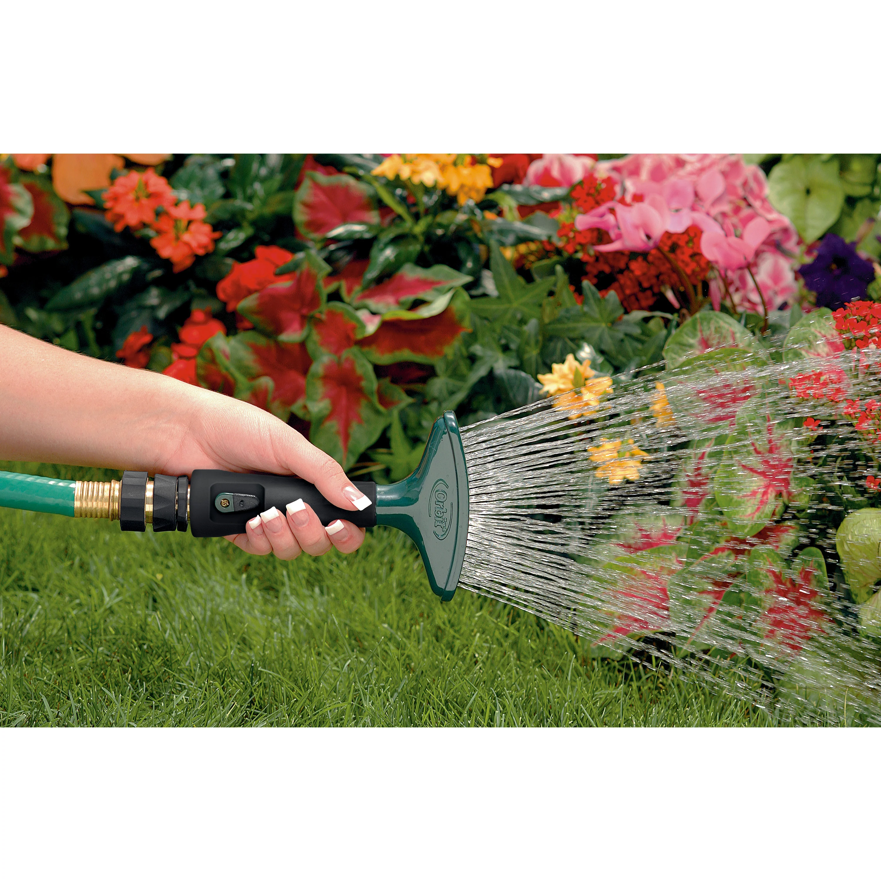 Aluminum Fan Spray Shower Nozzle with Shut-Off Lever 58297 - Image 3