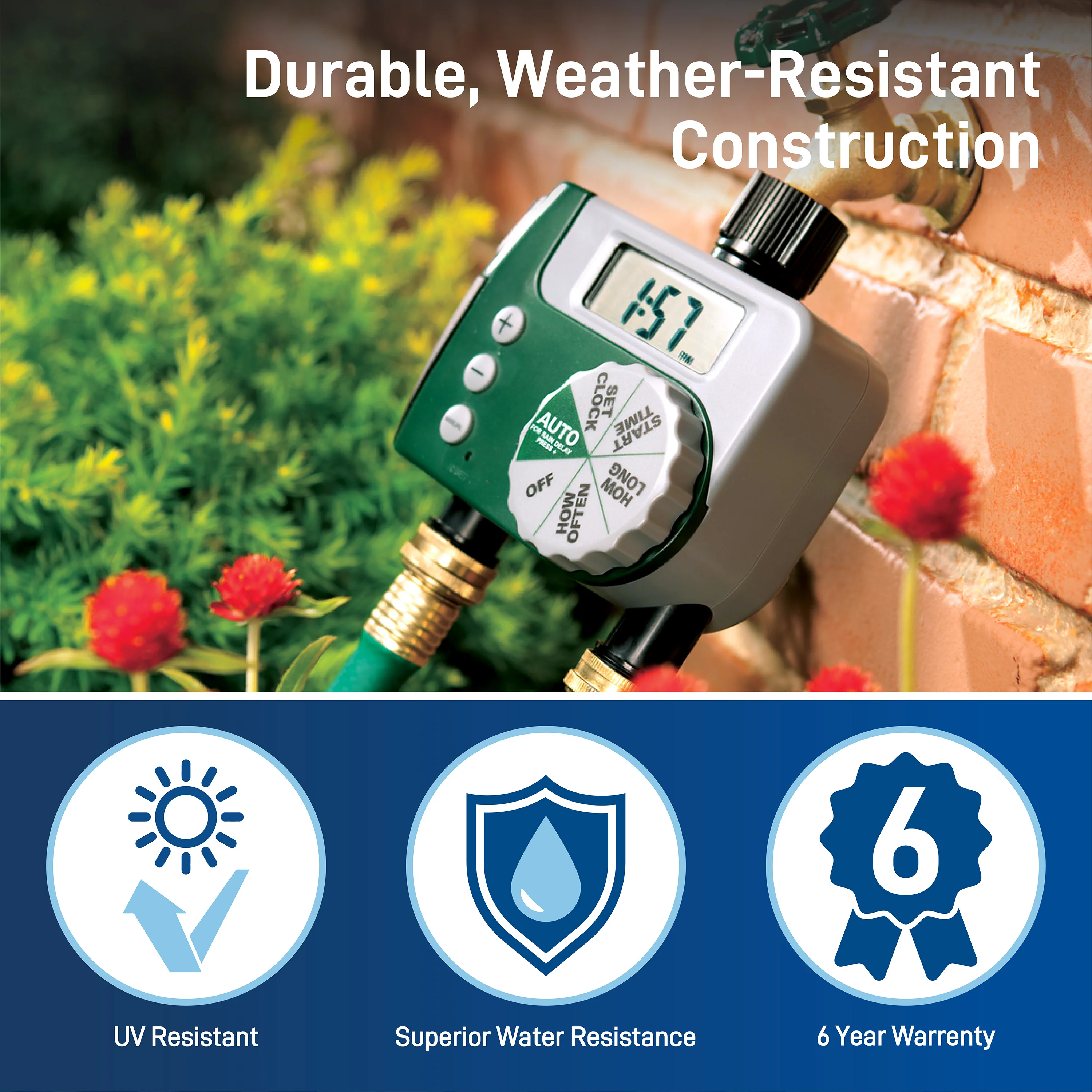 Digital 2 Outlet Hose Faucet Timer 58910 - Image 9