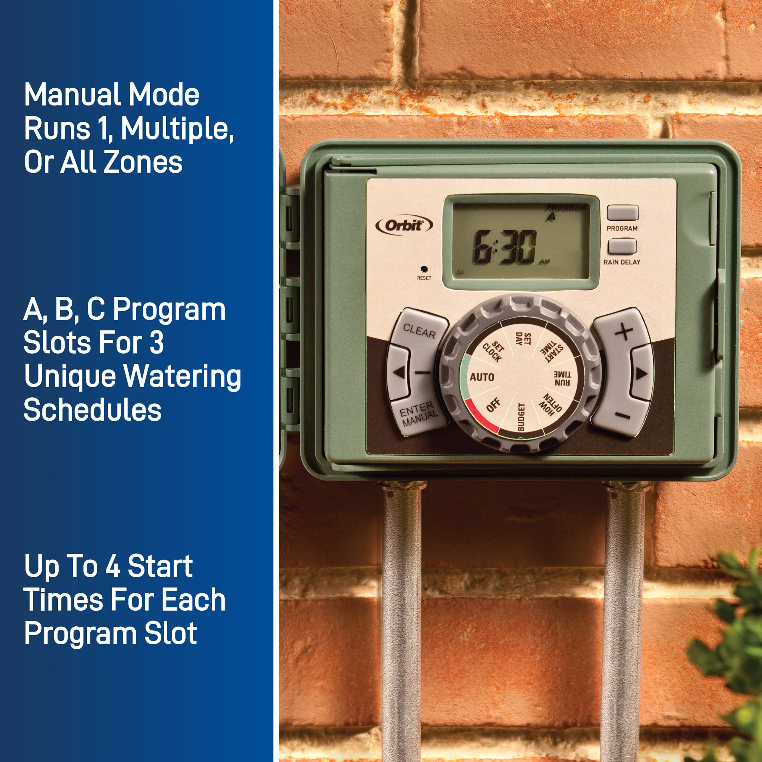Easy-Set Logic® Outdoor Irrigation Sprinkler Controllers 57894, 57896, 57900, 57892 - Image 6