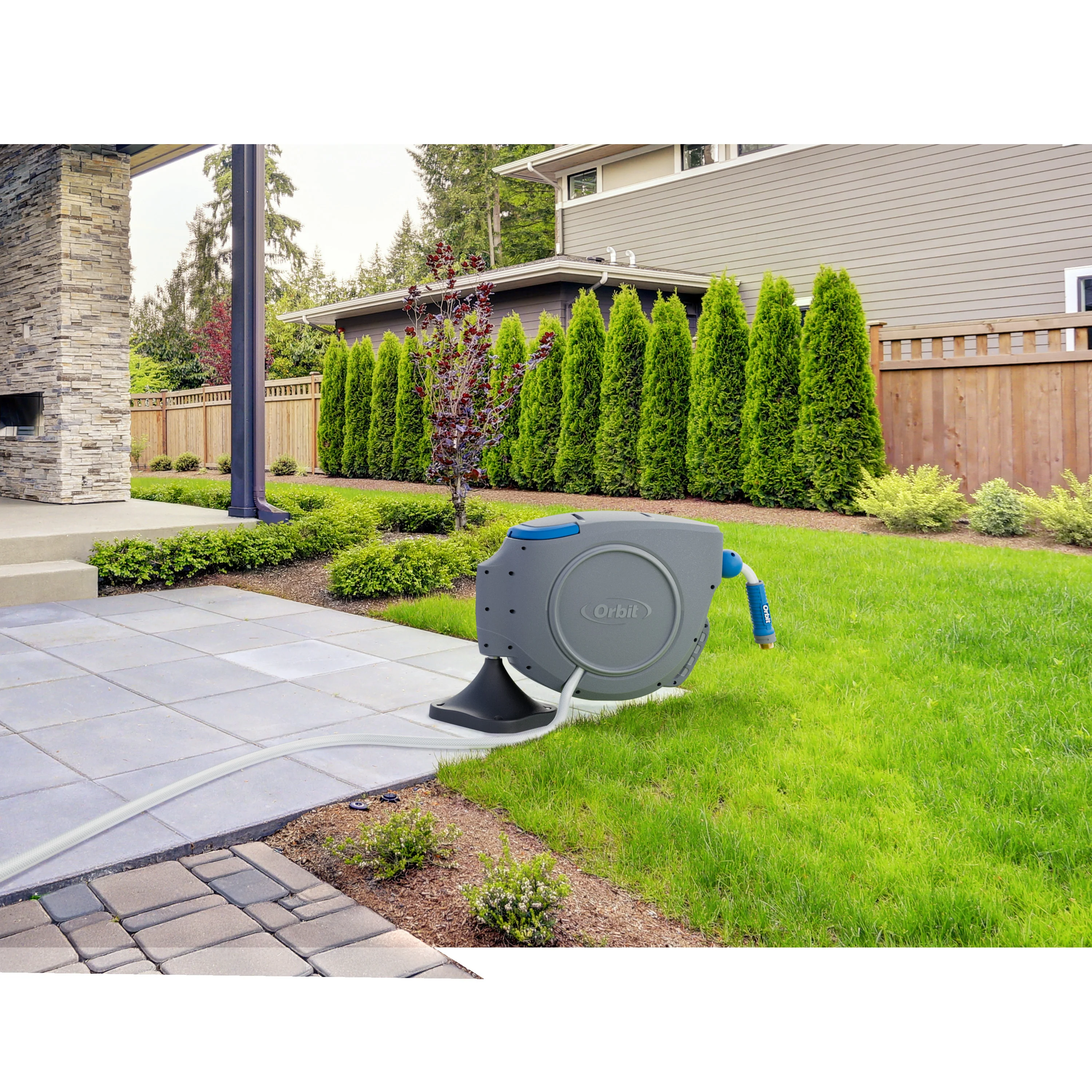 Retractable Hose Reel Ground Mount Base 22541 - Image 3