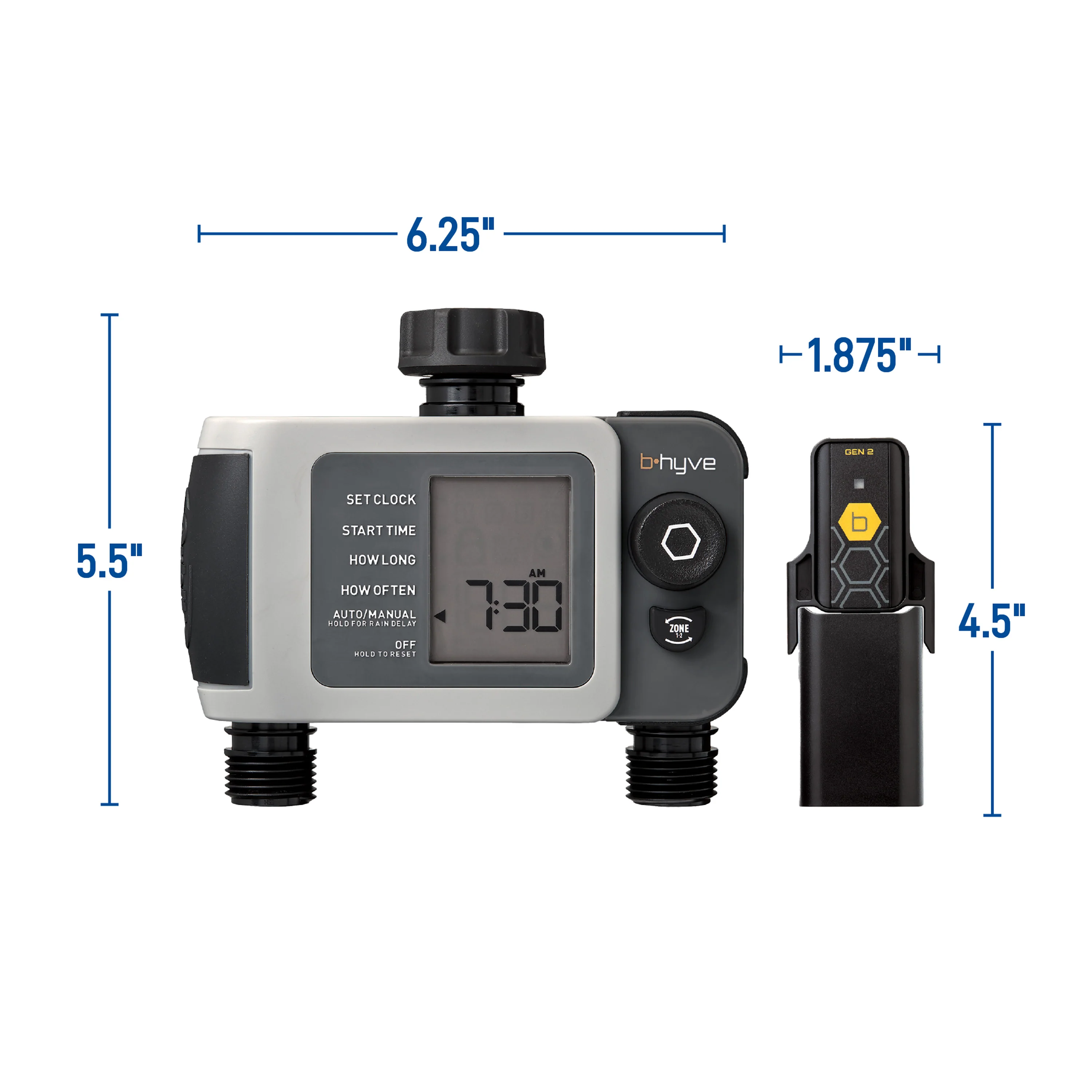 B-hyve XD Bluetooth 4-Outlet Hose Faucet Timer w/Hub | 24639 - Image 12