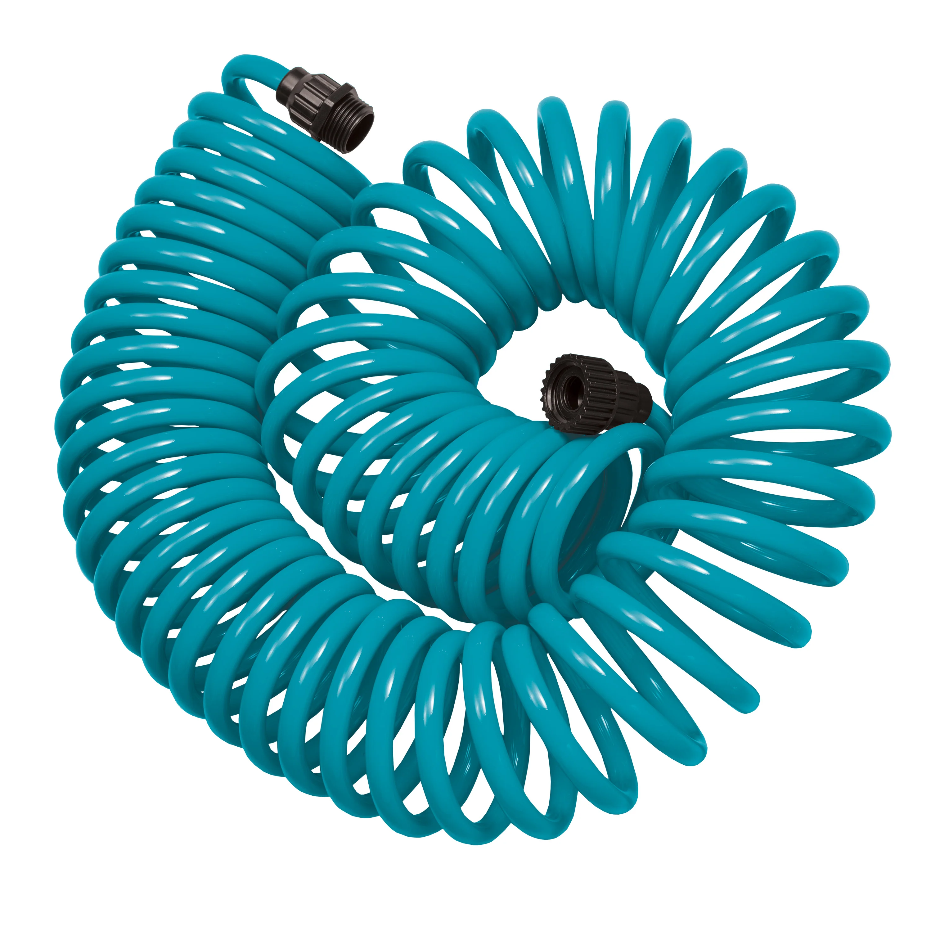 50' Blue Coil Hose w/8-Pattern Plastic Nozzle 27436 - Image 3
