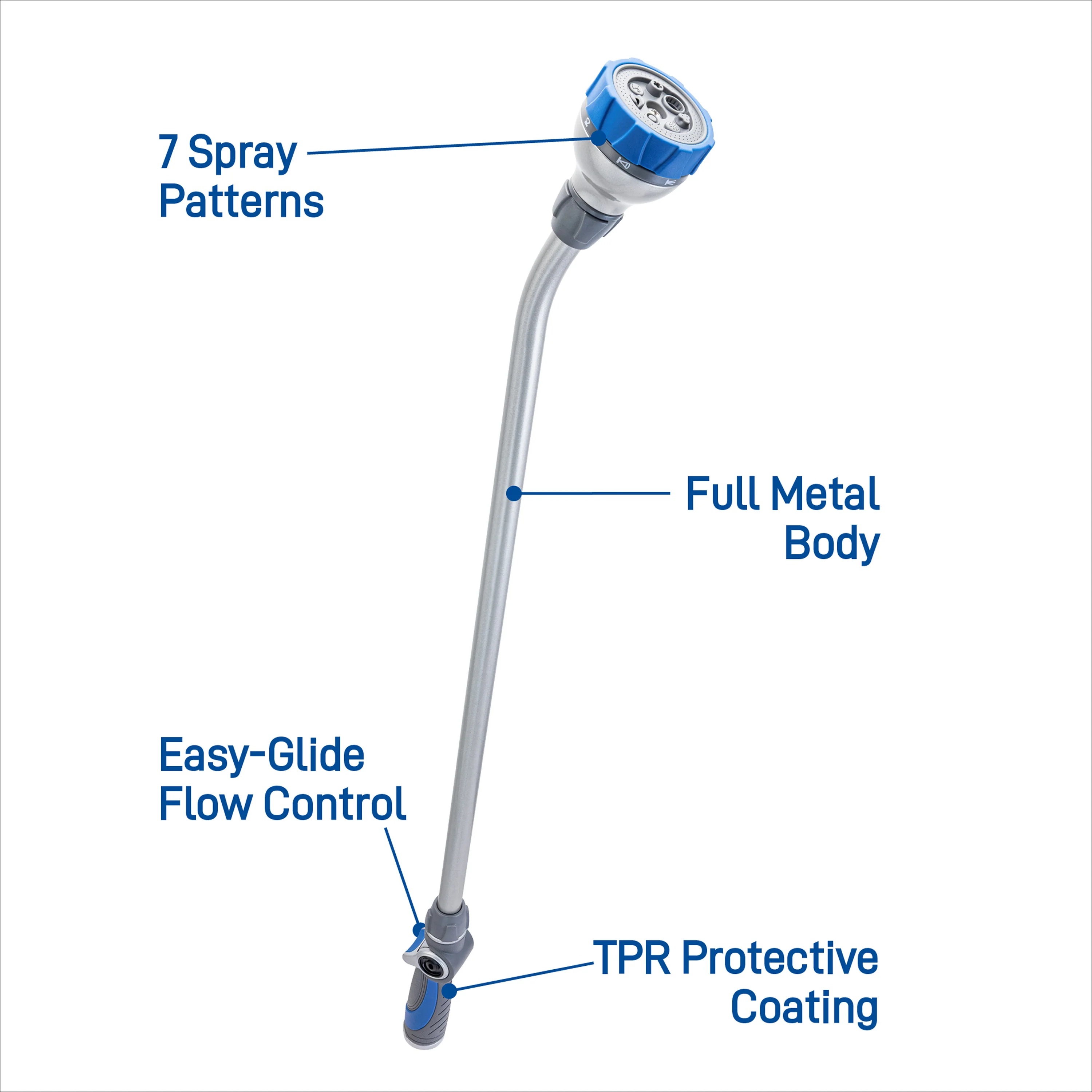 Orbit Elevated 33" Thumb Control 7-Pattern Turret Wand 28305 - Image 2
