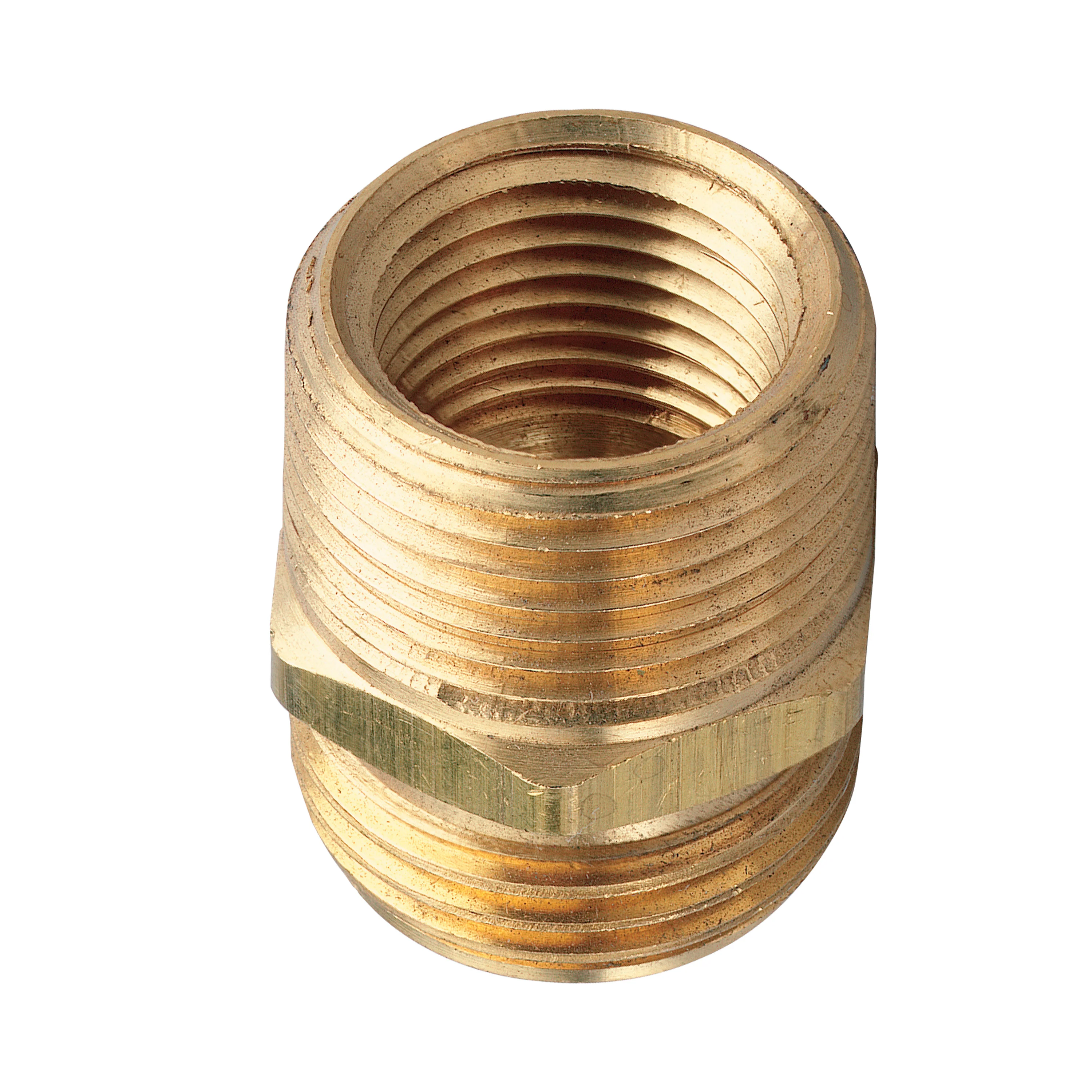 3/4" MPT or 1/2" FPT x 3/4" MHT Brass Adapter 53038 - Image 2