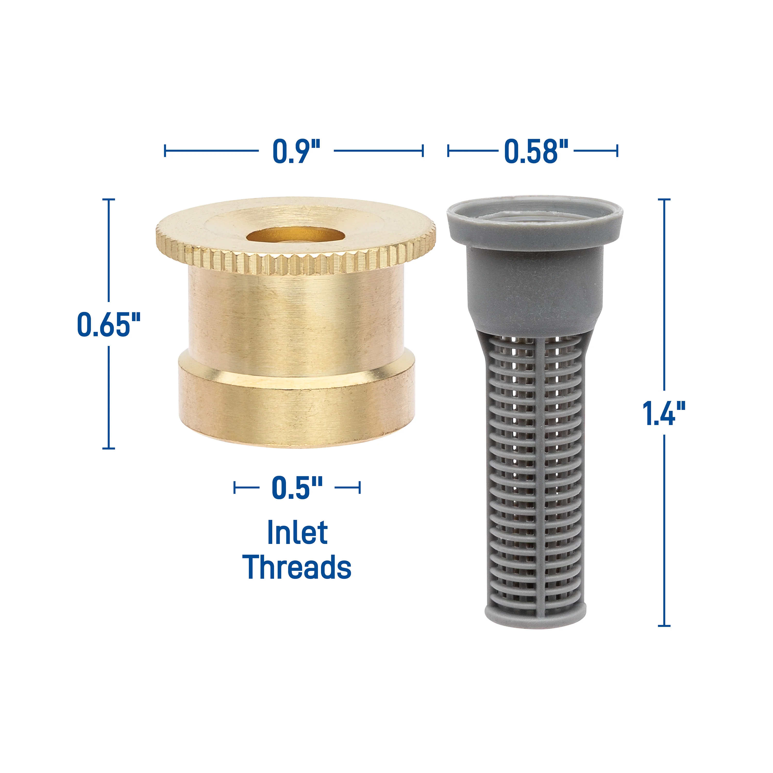 15 ft. Brass Full Pattern Spray Sprinkler Nozzle 53247 - Image 6