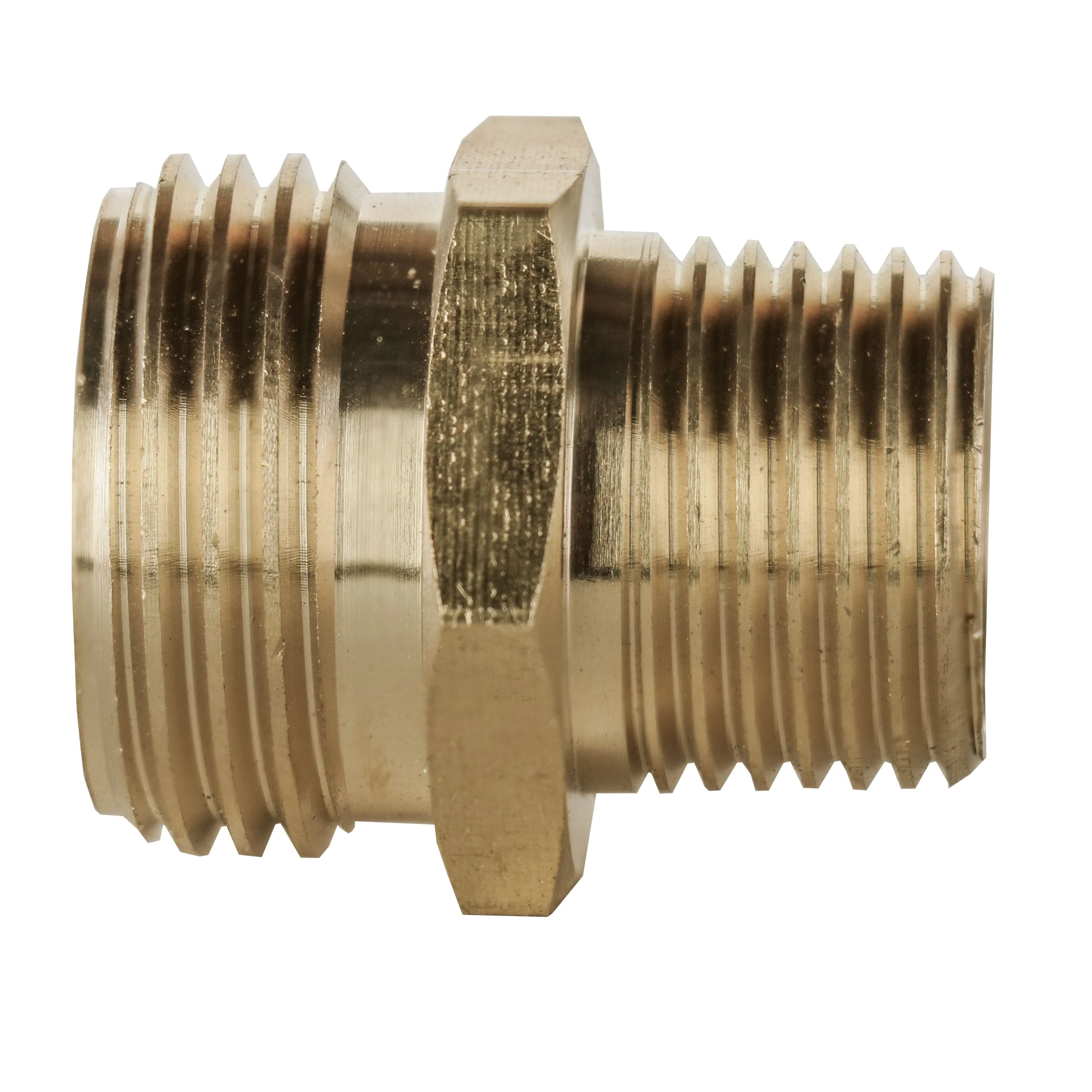 1/2" MPT x 3/4" MHT Brass Adapter | 53261 - Image 2