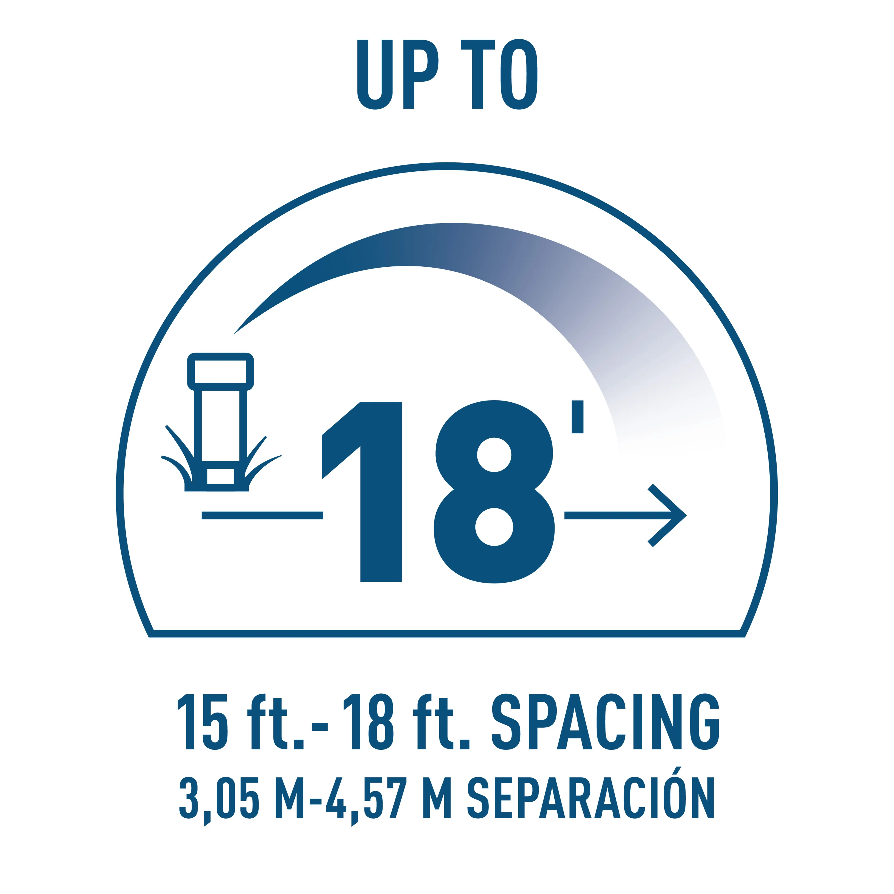 18-ft. Adjustable Pattern Spray Sprinkler Nozzle 53585 - Image 7