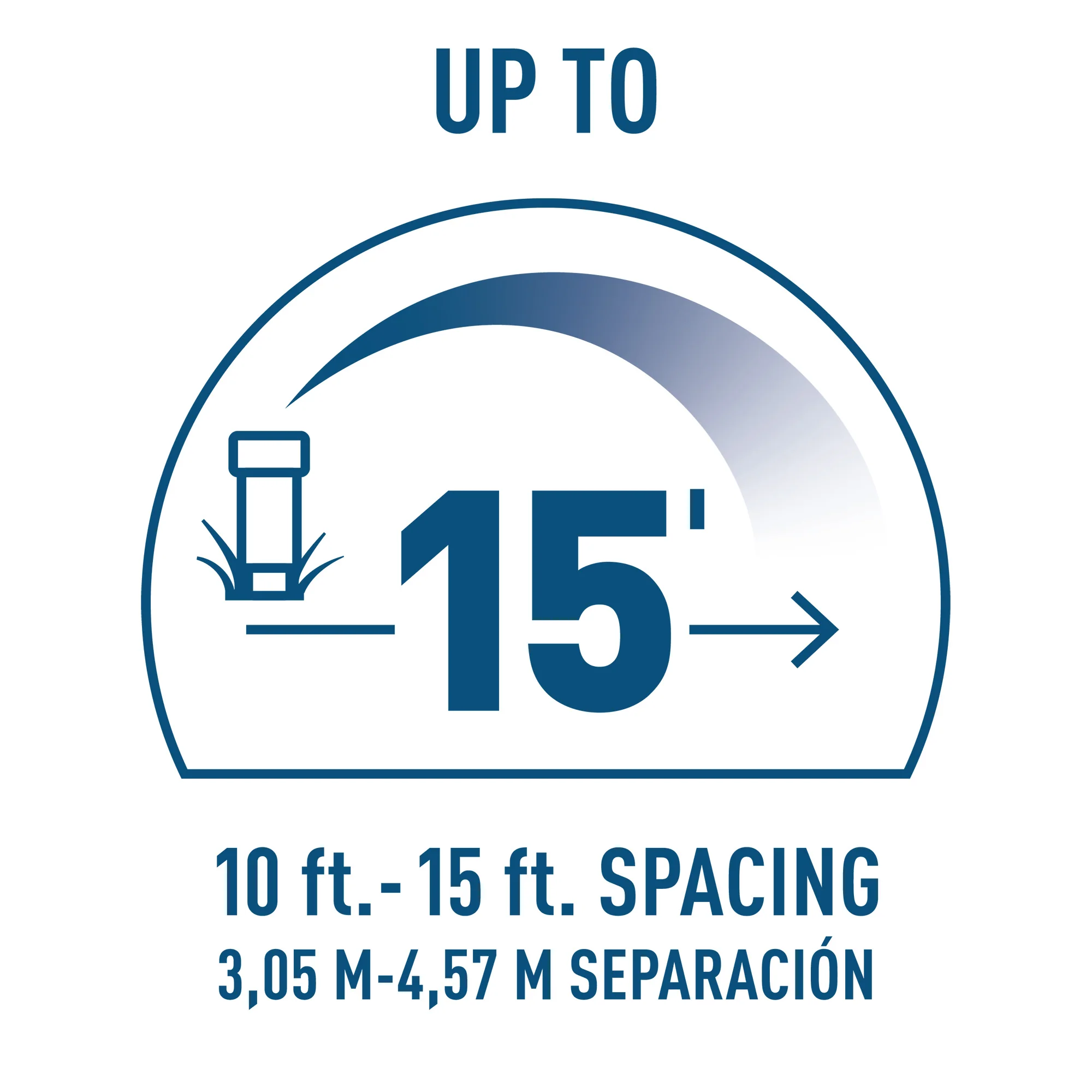 15-ft. Adjustable Pattern Spray Sprinkler Nozzle 53584 - Image 9