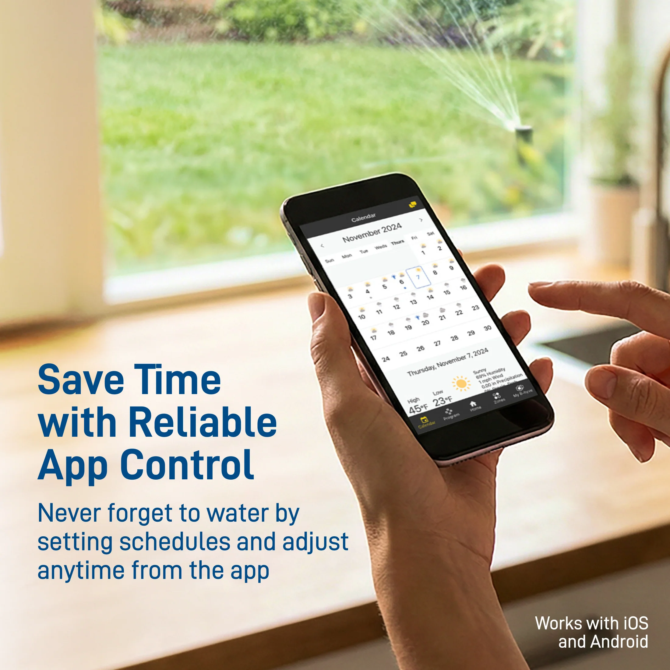 B-hyve Smart 6-Zone Indoor/Outdoor Sprinkler Controller Wi-Fi & Bluetooth | 57946 - Image 8