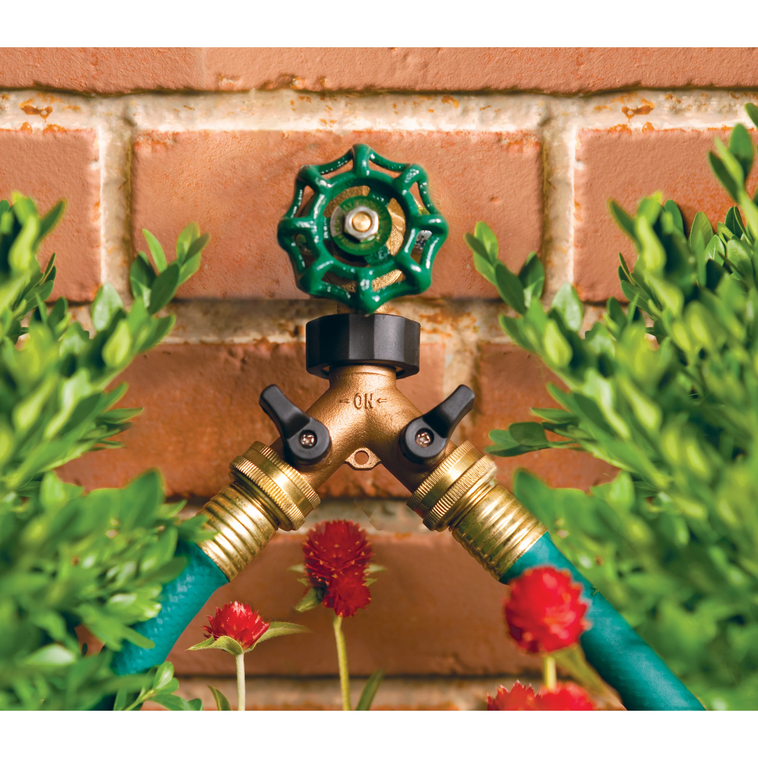 Brass 2-Way Shut-Off Hose Y Adapter 58249 - Image 3