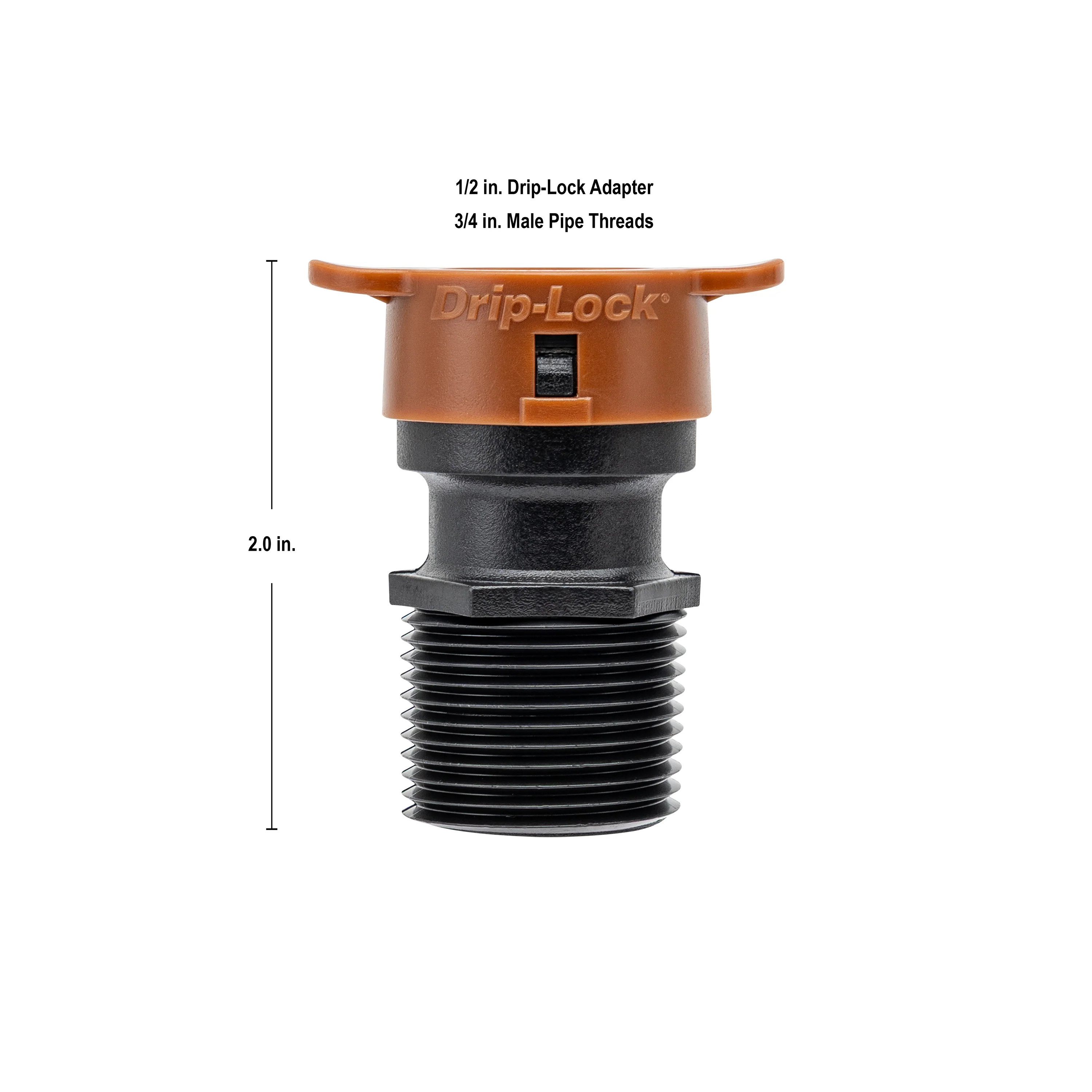 3/4" MPT x 1/2" Drip-Lock Adapter 67493 - Image 3