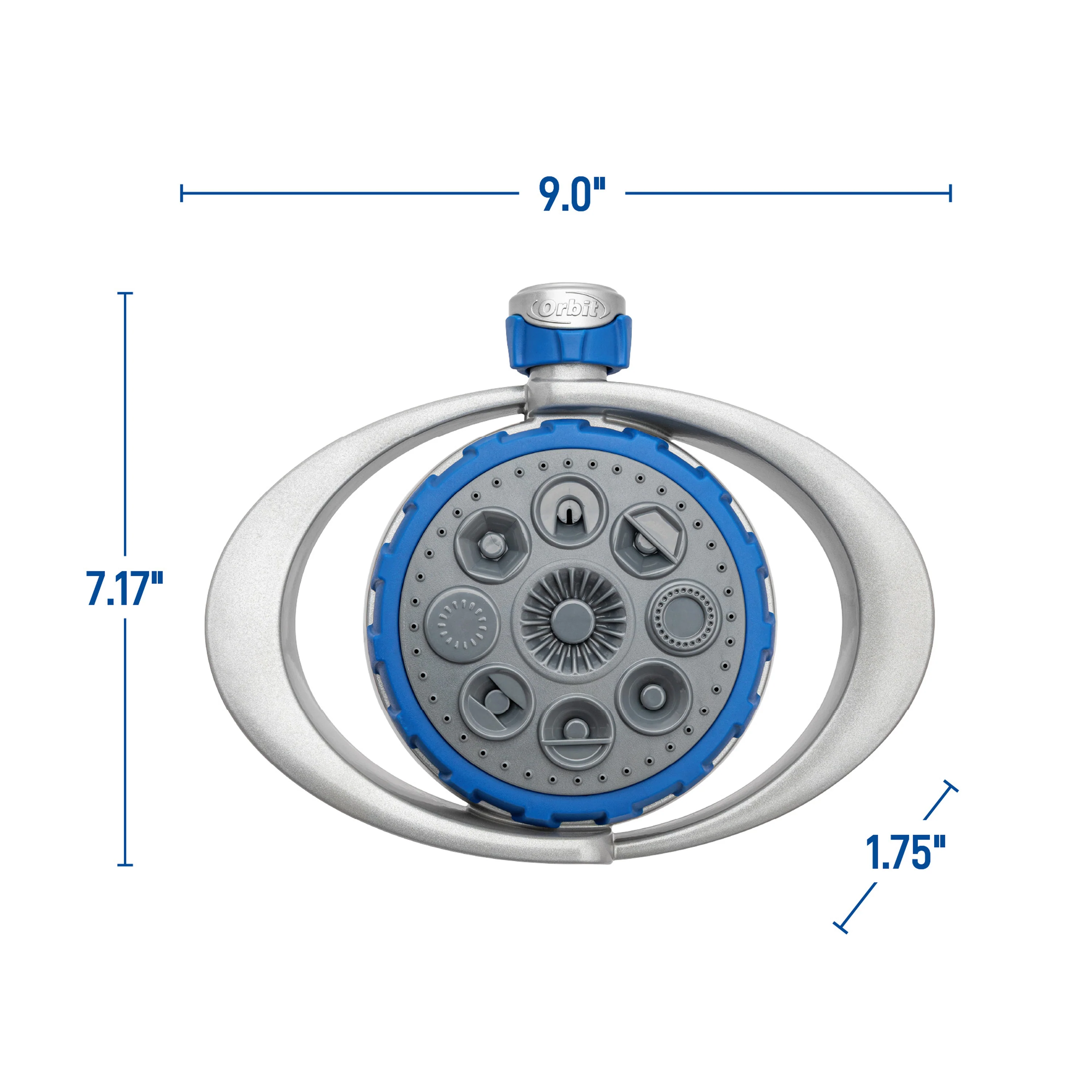 Orbit Elevated 8-Pattern Metal Turret Sprinkler 28252 - Image 3