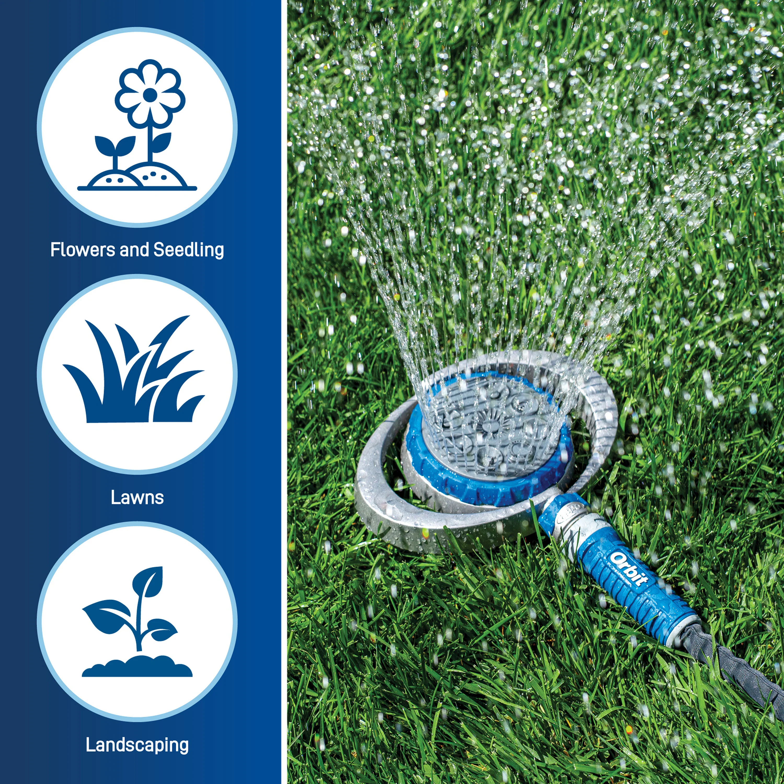 Orbit Elevated 8-Pattern Metal Turret Sprinkler 28252 - Image 5
