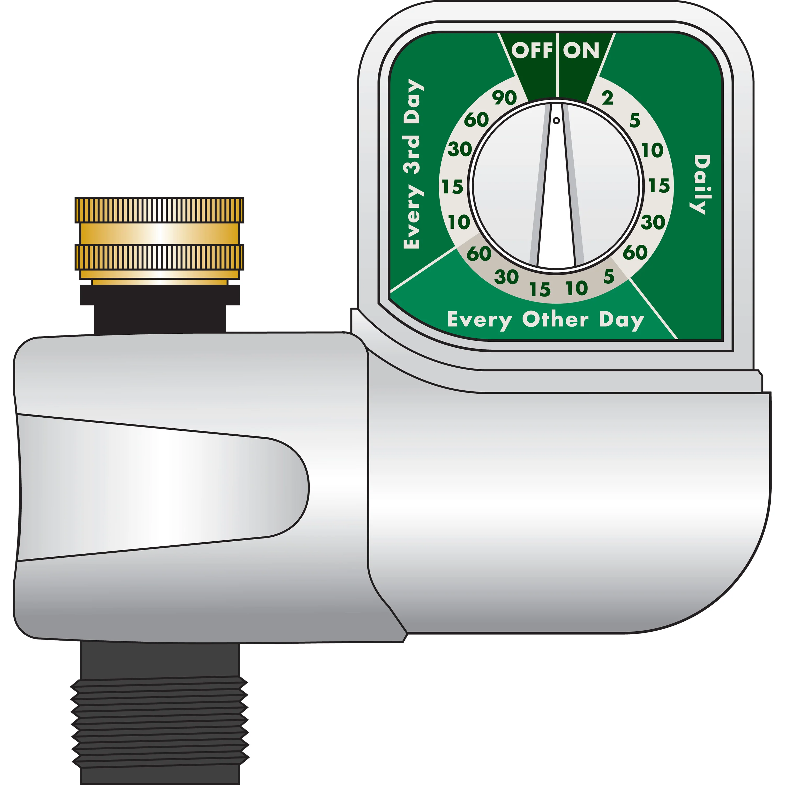 1-Outlet Automatic Single-Dial Hose Faucet Timer 62024 - Image 7